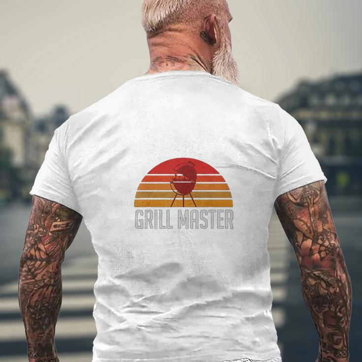 Grill Master V2 Mens Back Print T-shirt Gifts for Old Men
