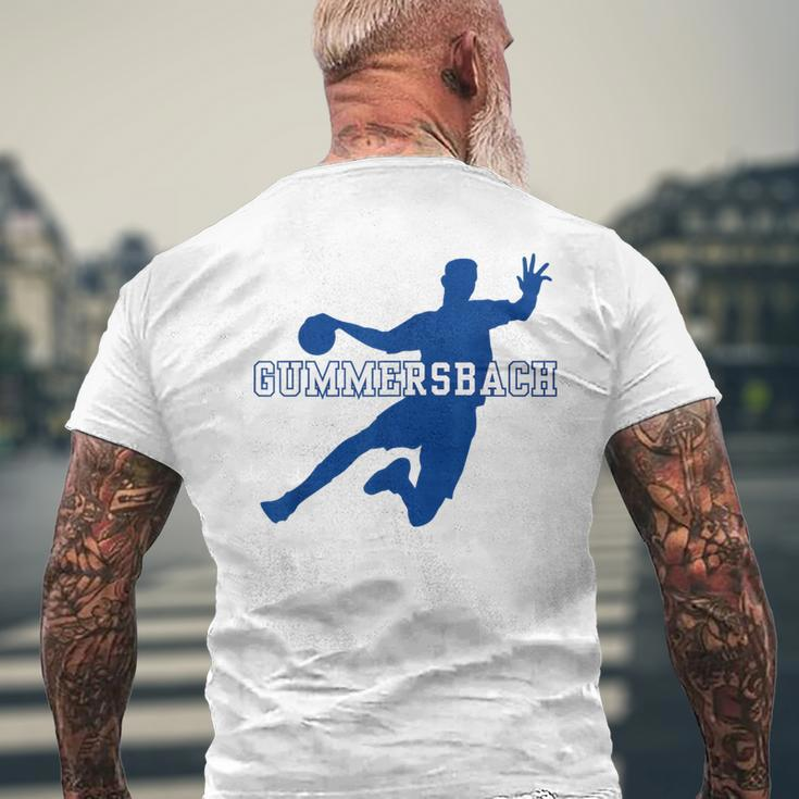 Gummersbach Handball Team Club Fan Nrw Blue Gray T-Shirt mit Rückendruck Geschenke für alte Männer