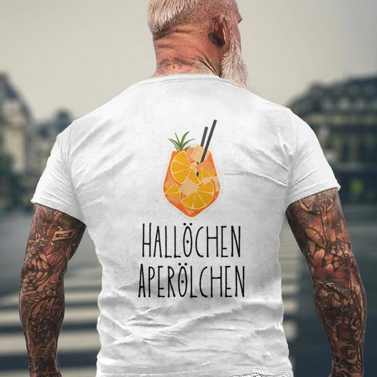 Hallöchen Aperölchen Holy Aperollin Spritz Aperoly Aperoli T-Shirt mit Rückendruck Geschenke für alte Männer