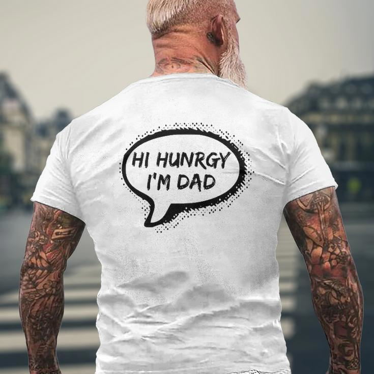 Hello Hungry I'm Dad Worst Dad Joke Ever Father's Day Mens Back Print T-shirt Gifts for Old Men