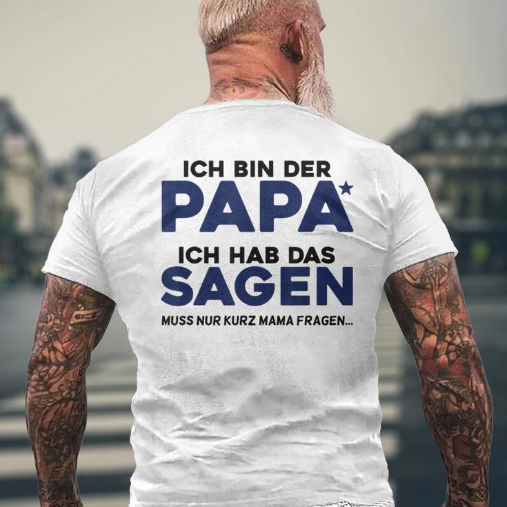 Ich Bin Der Papa Gray T-Shirt mit Rückendruck Geschenke für alte Männer