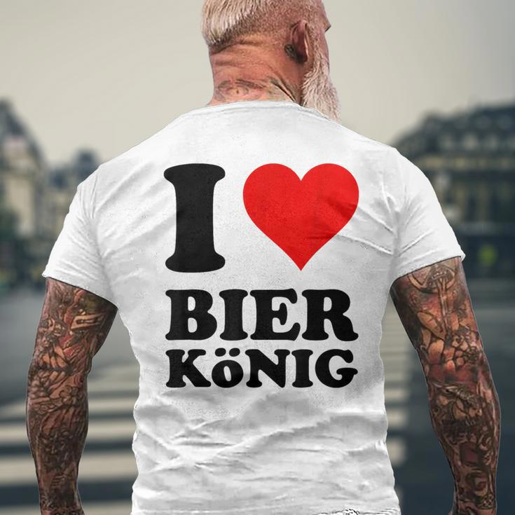 Ich Liebe Bierkönig German T-Shirt mit Rückendruck Geschenke für alte Männer
