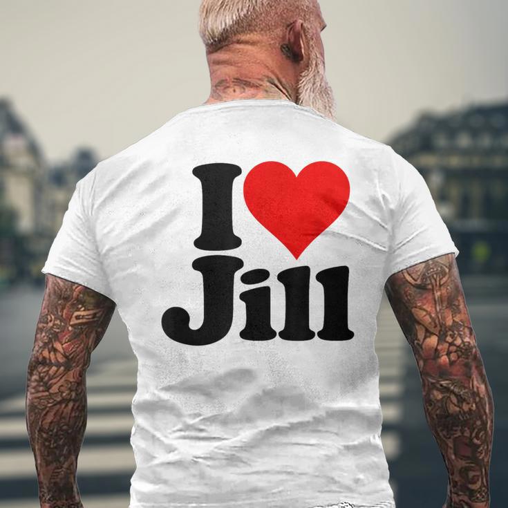 Ich Liebe Den Namen Jill In Herz Auf Einem T-Shirt mit Rückendruck Geschenke für alte Männer