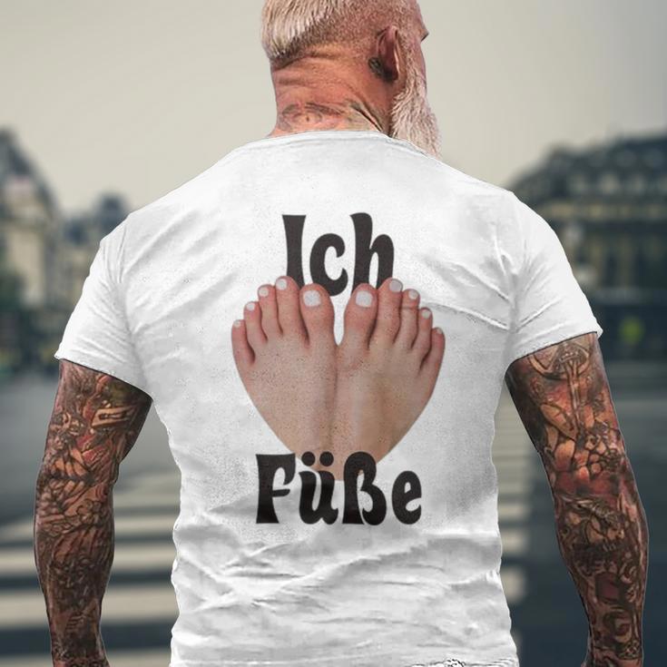 Ich Liebe Füße Lustiges T-Shirt mit Rückendruck Geschenke für alte Männer