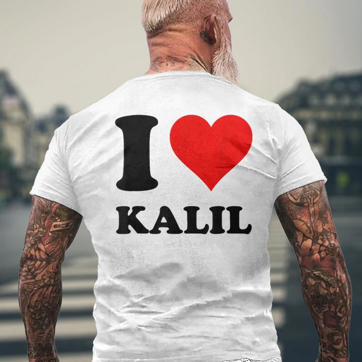 Ich Liebe Kalil T-Shirt mit Rückendruck Geschenke für alte Männer