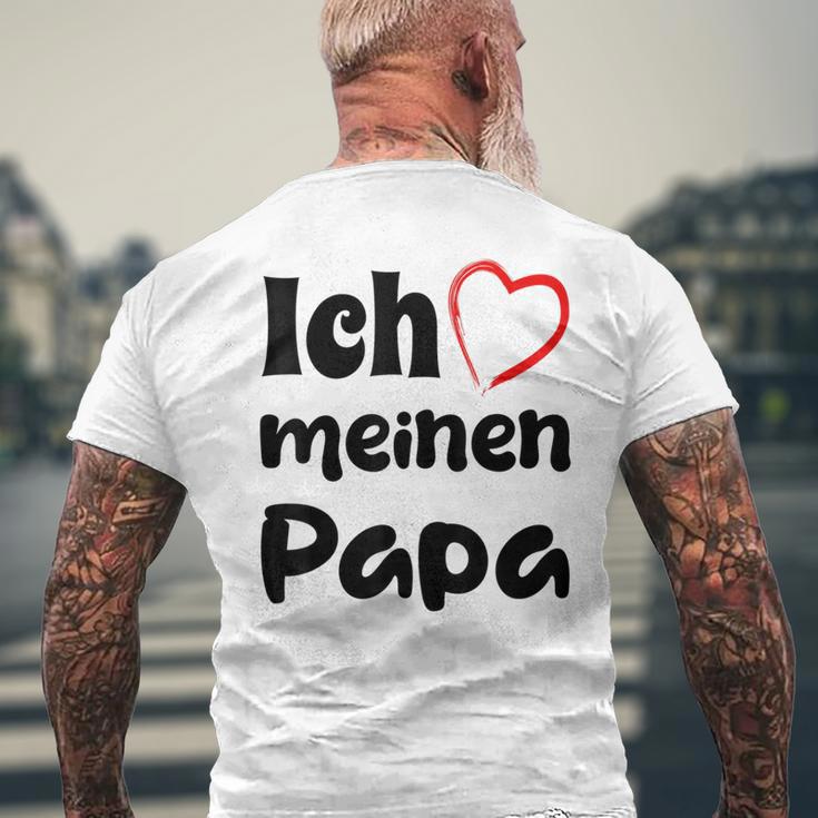 Ich Liebe Meinen Papa Trag Es Zumatertag T-Shirt mit Rückendruck Geschenke für alte Männer