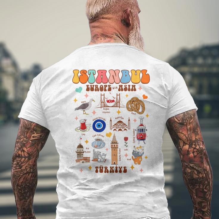 Istanbul Travel Traveling Summer Vacation Istanbul Turkey Men's T-shirt Back Print Gifts for Old Men