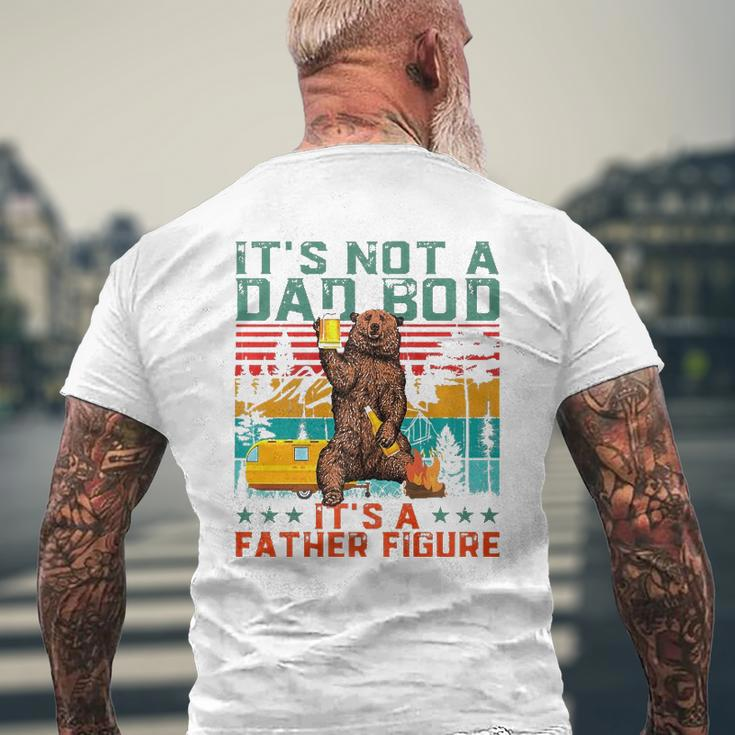 It's Not A Dad Bod It's Father Figure Bear Beer Lover Mens Back Print T-shirt Gifts for Old Men