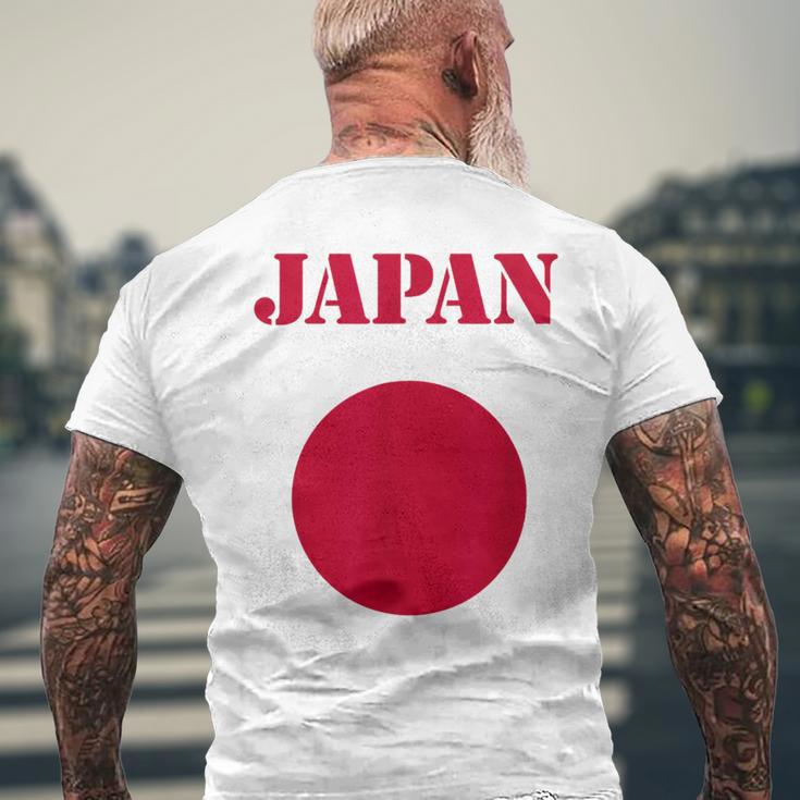 Japan Flag Japanese Flag Men's T-shirt Back Print Gifts for Old Men