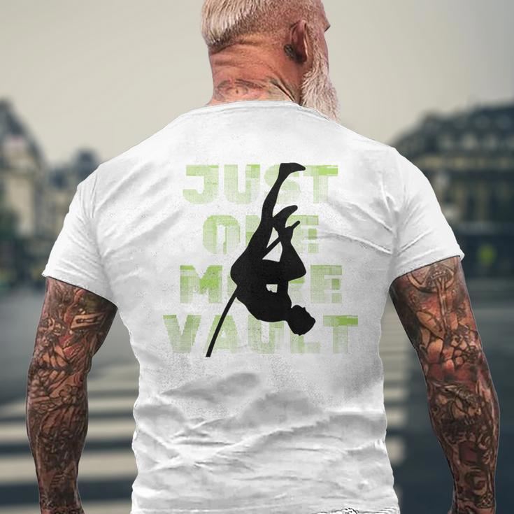 Just One More Vault Fun Pole Vaulting Men's T-shirt Back Print Gifts for Old Men