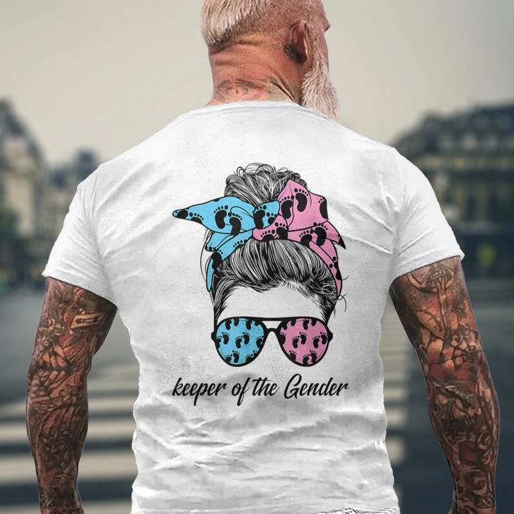 Keeper Of The Gender Gender Reveal Party Men's T-shirt Back Print Gifts for Old Men