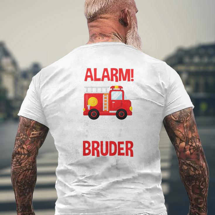 Kinder Großer Bruder 2025 Feuerwehr T-Shirt mit Rückendruck Geschenke für alte Männer
