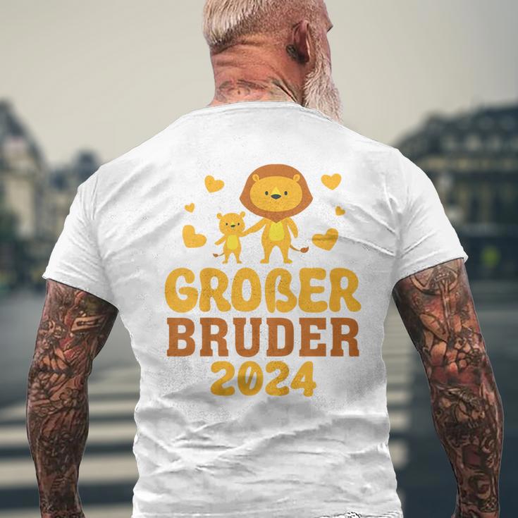 Kinder Ich Werde Ein Großer Bruder 2024 Lion Big Brother 2024 T-Shirt mit Rückendruck Geschenke für alte Männer