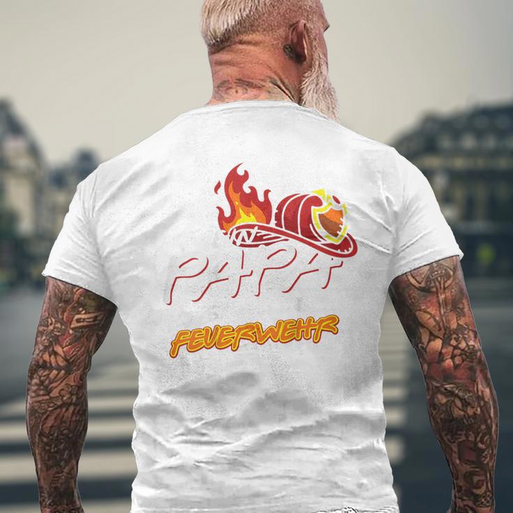 Kinder Mein Papa Ist Bei Der Feuerwehr Kostüm T-Shirt mit Rückendruck Geschenke für alte Männer