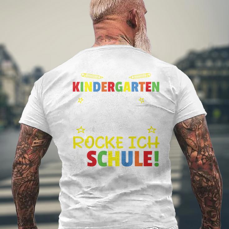 Kindergarten Abschied Jetzt Rocke Ich Die Schule Kindergarten Farewell T-Shirt mit Rückendruck Geschenke für alte Männer