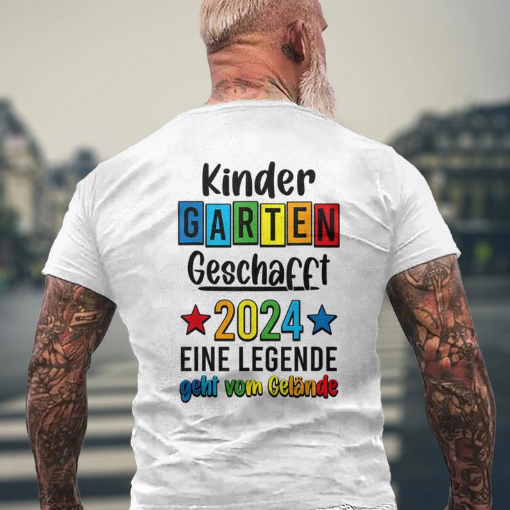 Kita Abgänger 2024 Kita Geschafft 2024 Kita Ade 2024 T-Shirt mit Rückendruck Geschenke für alte Männer