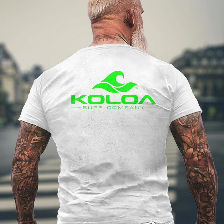 Koloa Surf Classic Wave Green Logo Men's T-shirt Back Print Gifts for Old Men
