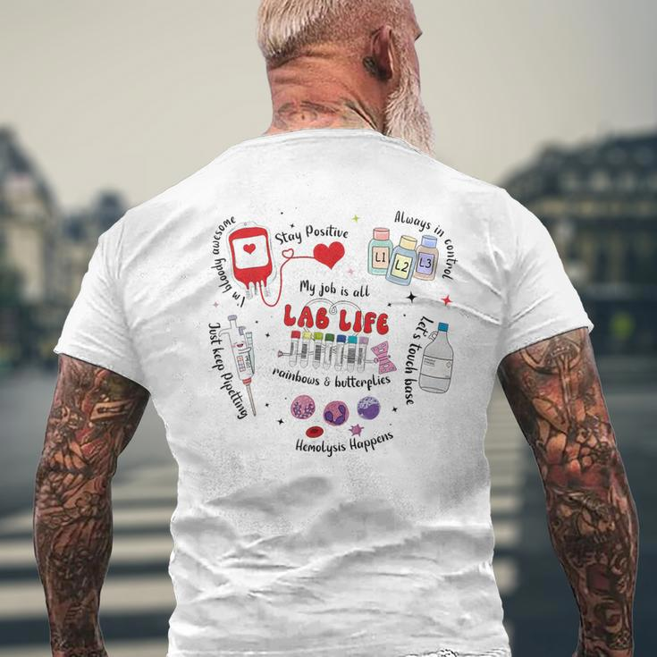 Lab Life Retro Lab Week 2024 Men's T-shirt Back Print Gifts for Old Men