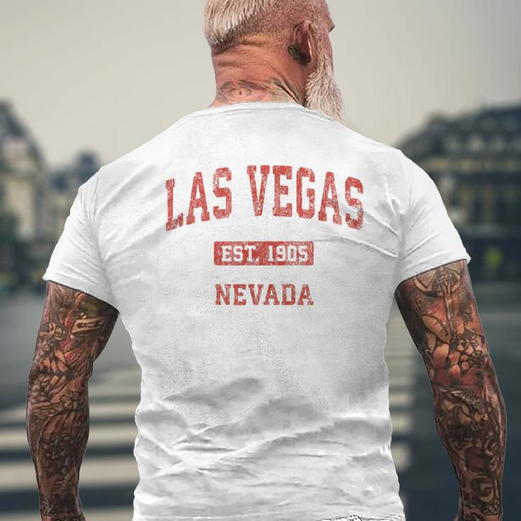 Las Vegas Nevada Nv Vintage Athletic Sports Men's T-shirt Back Print Gifts for Old Men