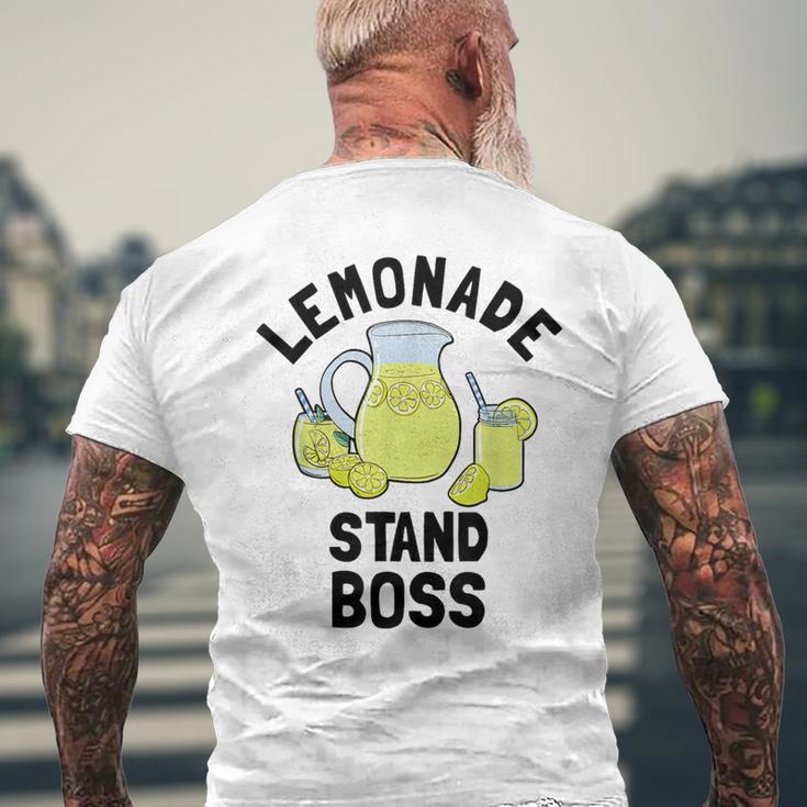 Lemon Juice Lemonade Stand Boss Men's T-shirt Back Print Gifts for Old Men