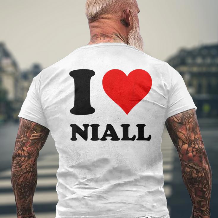 I Love Niall T-Shirt mit Rückendruck Geschenke für alte Männer