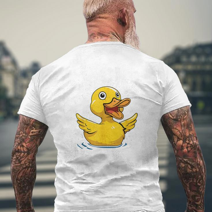 Lucky Rubber Ducks Duckling Duckies Men's T-shirt Back Print Gifts for Old Men
