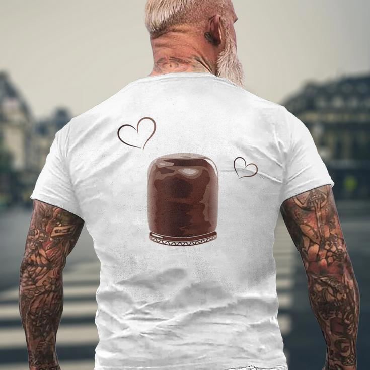 Lustiges Pudding-Liebhaber Kurzärmliges Herren-T-Kurzärmliges Herren-T-Shirt, Herziges Motiv für Fans Geschenke für alte Männer