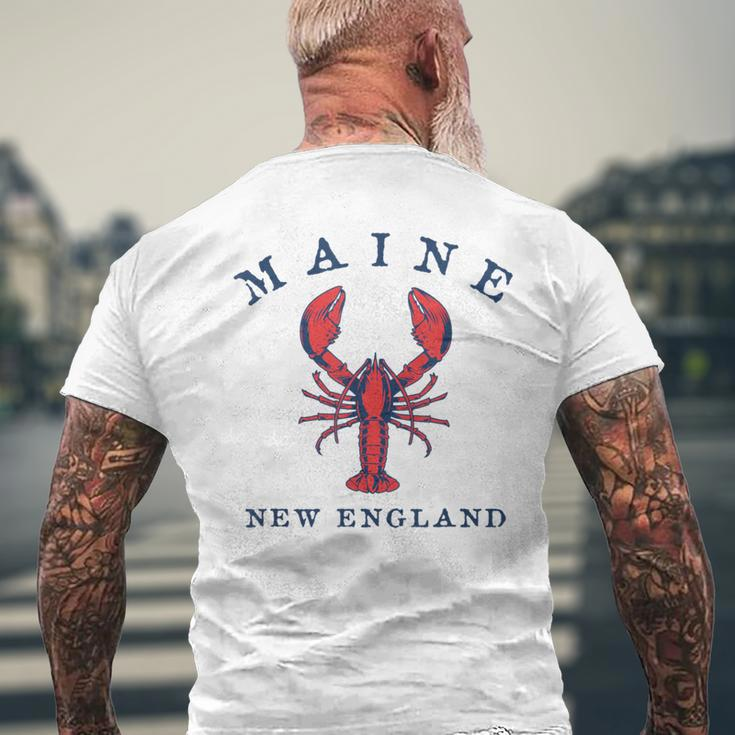 Maine Lobster Graphic Men's T-shirt Back Print Gifts for Old Men