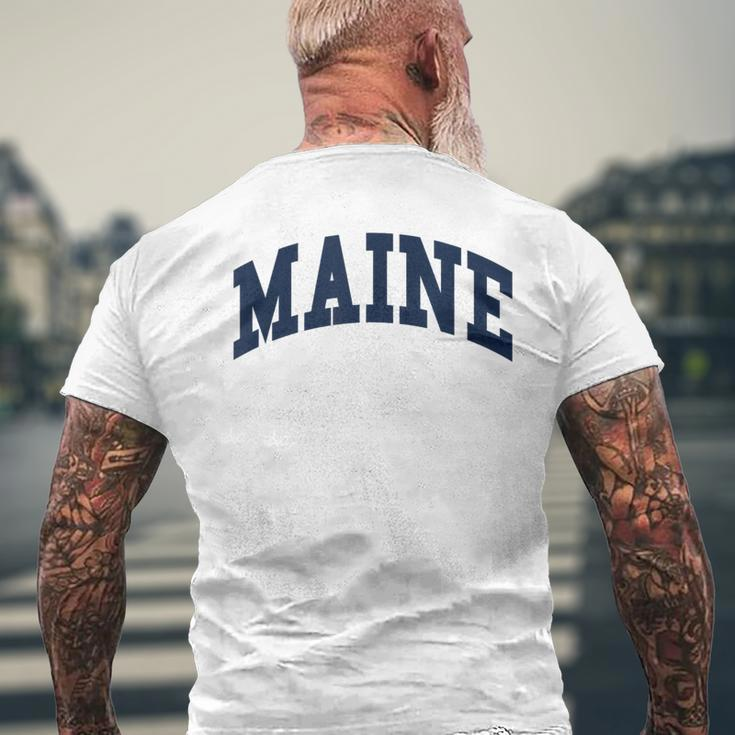 Maine Throwback Classic Men's T-shirt Back Print Gifts for Old Men