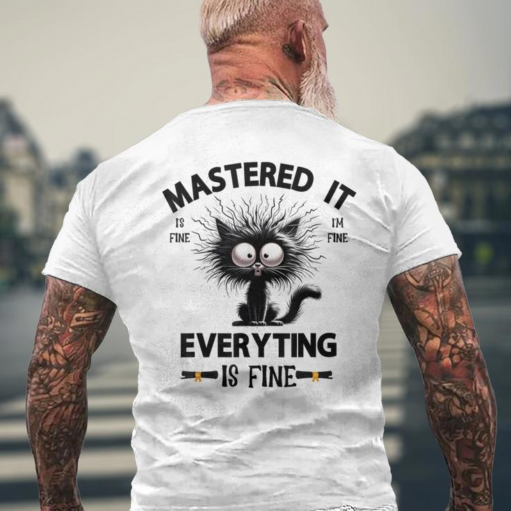 Masters Mastered It Graduate Master Degree Graduation Men's T-shirt Back Print Gifts for Old Men