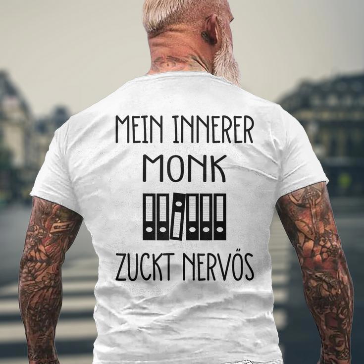 Mein Innerer Monk Zuckt Nervös T-Shirt mit Rückendruck Geschenke für alte Männer