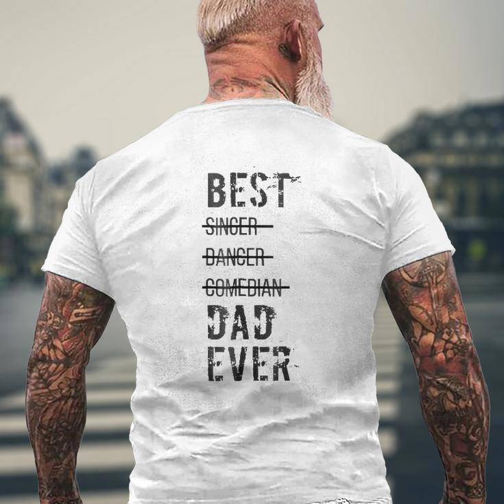 Mens Best Dad Ever Father's Day S Mens Back Print T-shirt Gifts for Old Men