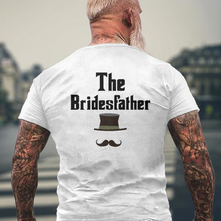 Mens The Bridesfather Father Of Bride Tee Mens Back Print T-shirt Gifts for Old Men