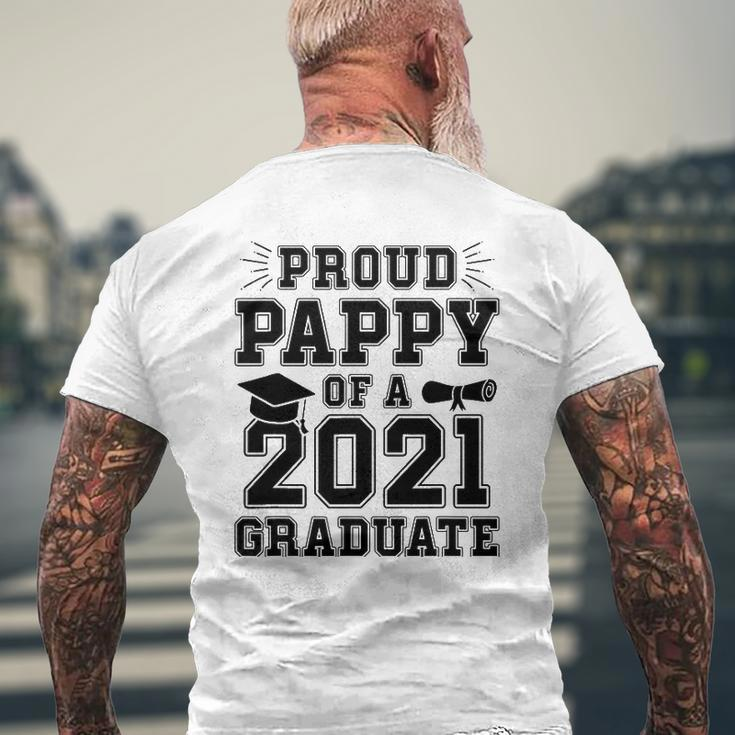 Mens Proud Pappy Of A 2021 Graduate School Graduation Grandpa Mens Back Print T-shirt Gifts for Old Men