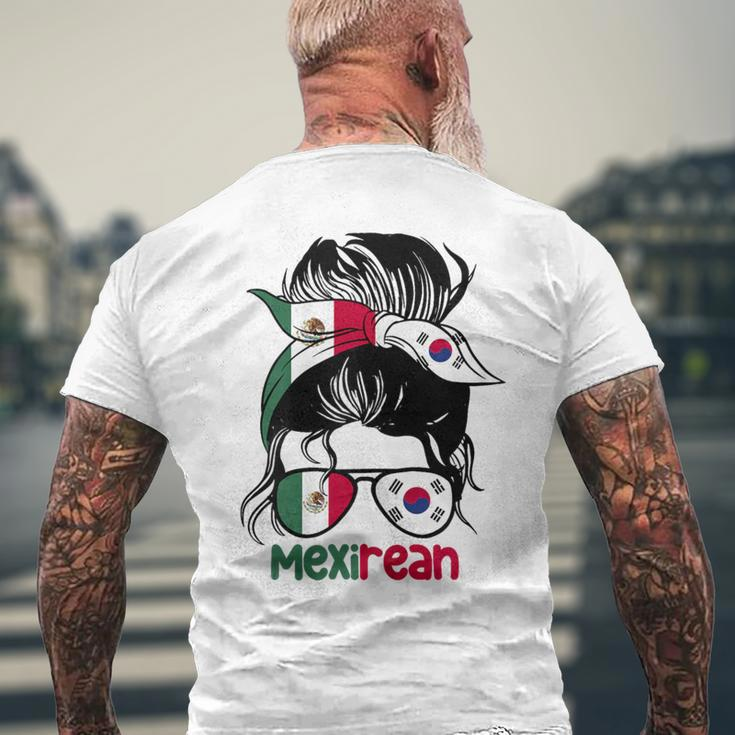 Mexirean Roots Half South Korean Half Mexican Men's T-shirt Back Print Gifts for Old Men