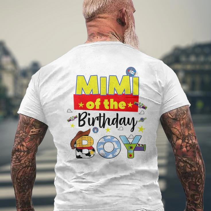 Mimi Of The Birthday Boy Toy Familly Matching Story Men's T-shirt Back Print Gifts for Old Men