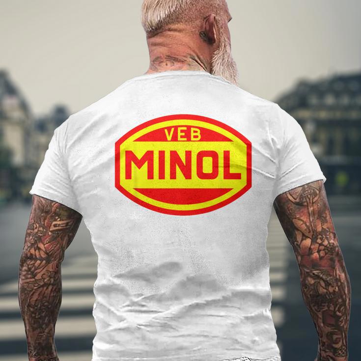 Minol Veb Folkseigenen Berieb Minol T-Shirt mit Rückendruck Geschenke für alte Männer