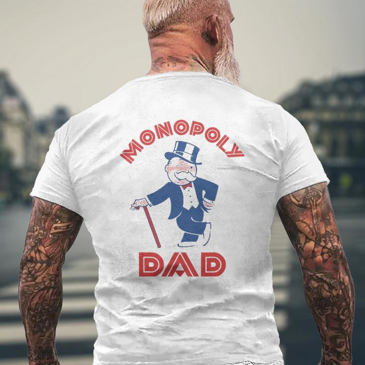 Monopoly Dad Father's Day Mens Back Print T-shirt Gifts for Old Men