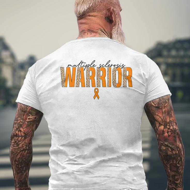 Multiple Sclerosis Warrior Ms Multiple Sclerosis Awareness Men's T-shirt Back Print Gifts for Old Men
