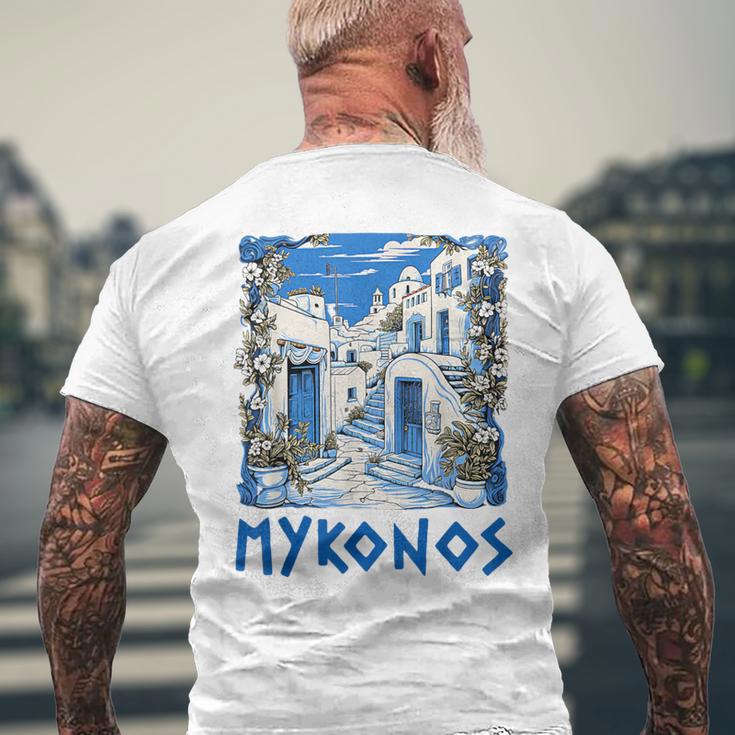 Mykonos Souvenir Mykonos Greece Mykonos T-Shirt mit Rückendruck Geschenke für alte Männer