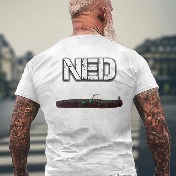 Ned Freshwater Fishing Lure Largemouth BassMen's T-shirt Back Print Gifts for Old Men