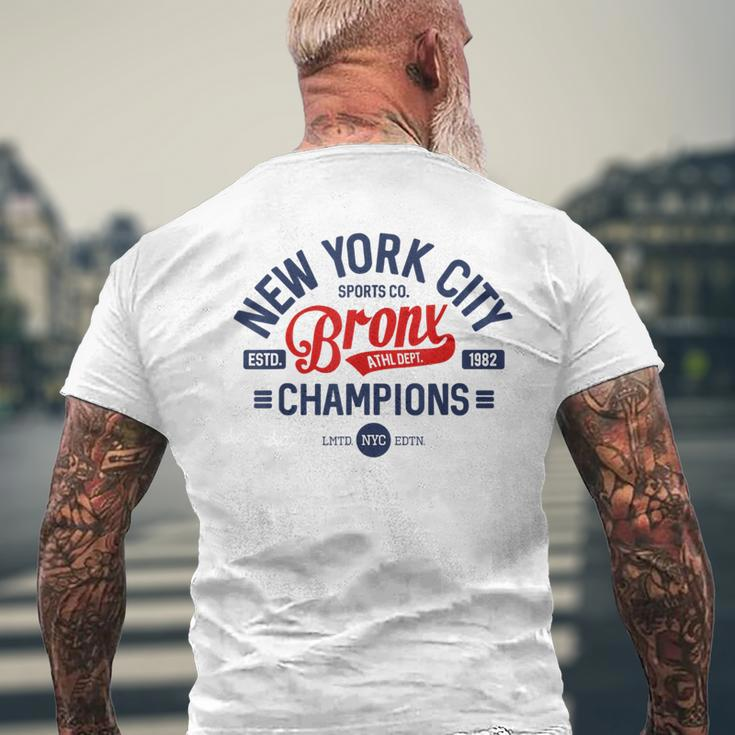 New York City Sport Co Football Baseball Basketball Fan Men's T-shirt Back Print Gifts for Old Men