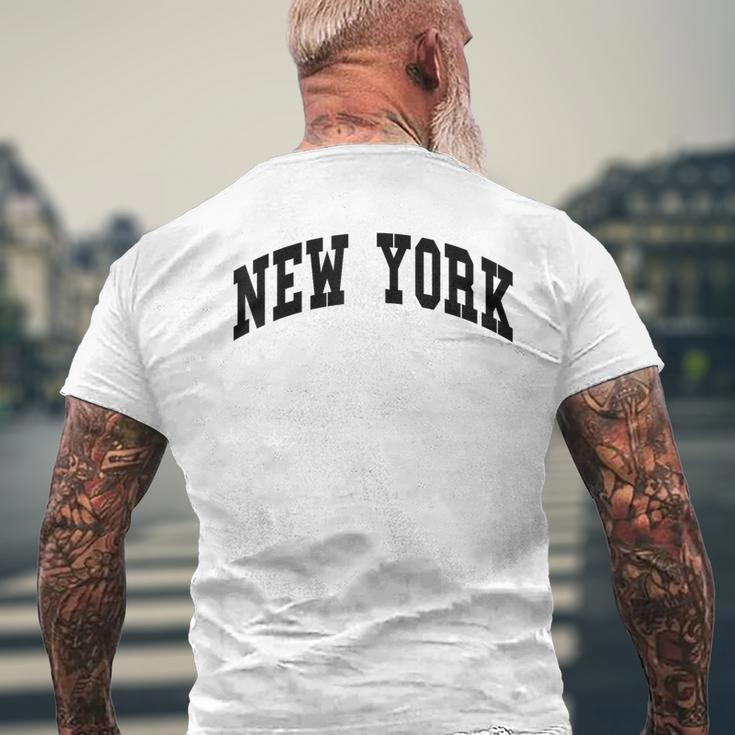 New York Nyc Throwback Classic Men's T-shirt Back Print Gifts for Old Men