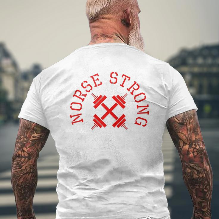 Norse Strong Scandinavian Fitness Weight Lifting Tank Top Mens Back Print T-shirt Gifts for Old Men