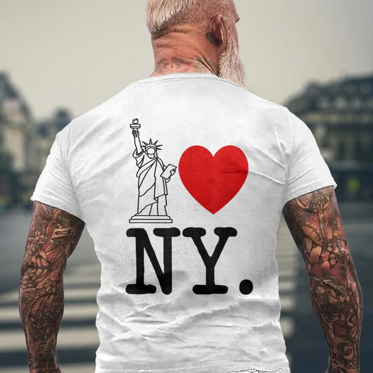 Nyc Love New York Love Ny Men's T-shirt Back Print Gifts for Old Men