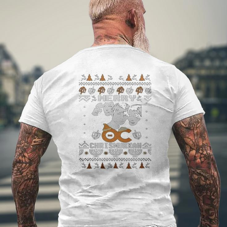 The OC Merry Chrismukkah Christmas Shirt Mens Back Print T-shirt Gifts for Old Men