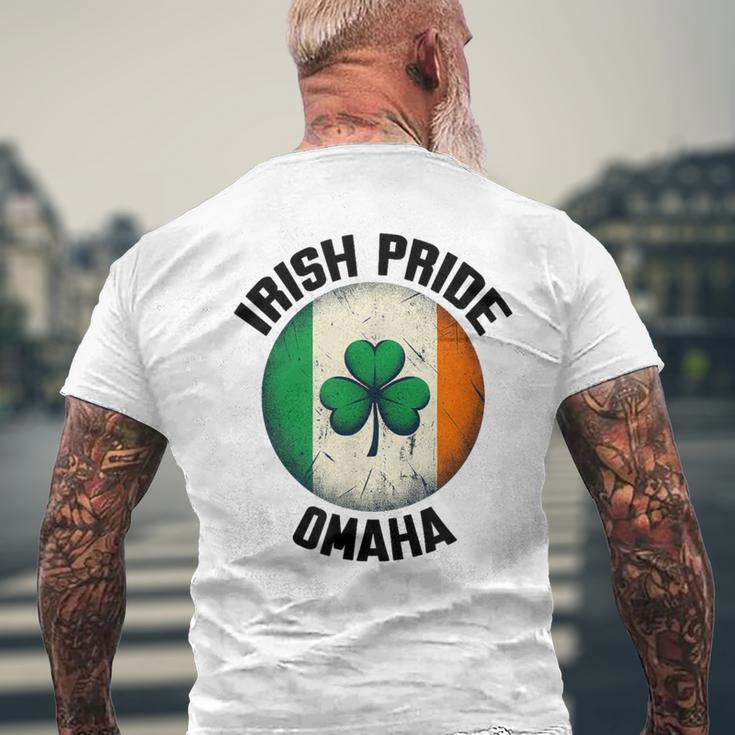 Omaha Irish Pride St Patrick's Day Men's T-shirt Back Print Gifts for Old Men