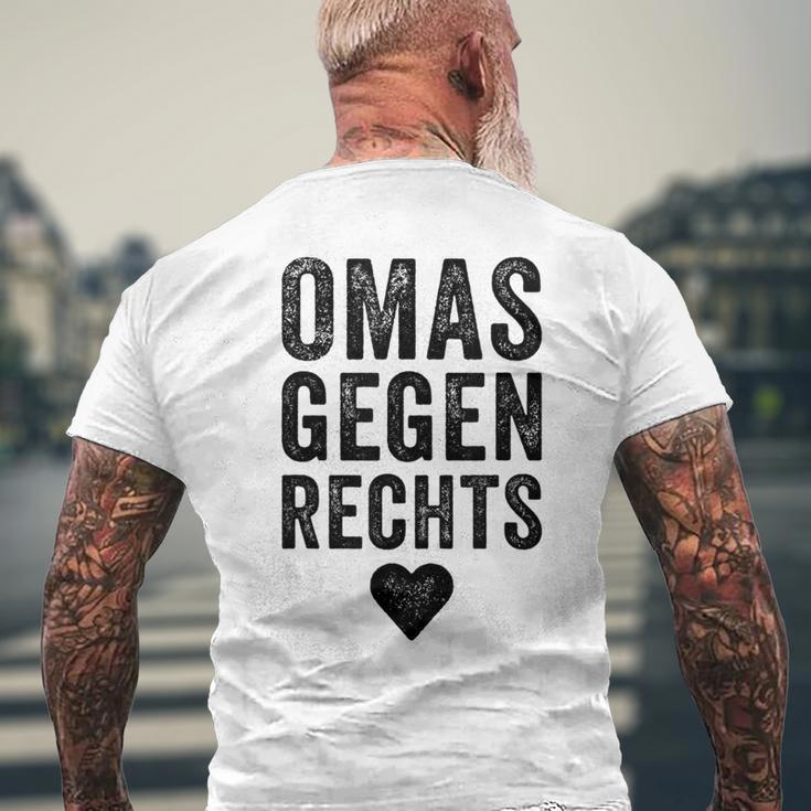 With 'Omas Agegen Richs' Anti-Rassism Fck Afd Nazis T-Shirt mit Rückendruck Geschenke für alte Männer