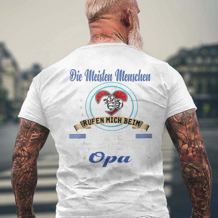 Opa Atertag Papa Stolzer Grossvater Geschenk Kapuzenjacke T-Shirt mit Rückendruck Geschenke für alte Männer