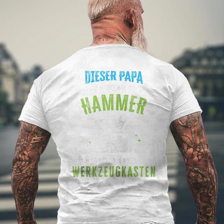 Papa Ist Nicht Nur Der Hammer Sondern Ganze Werkzeugkasten Kapuzenjacke T-Shirt mit Rückendruck Geschenke für alte Männer